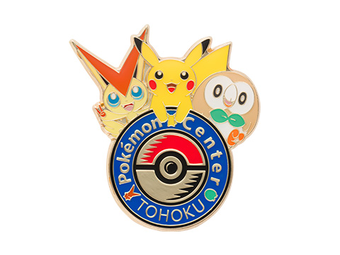 File:Pokémon Center Tohoku reopening store logo pin.jpg