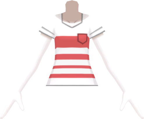 File:SM Striped V-Neck Tee Red f.png