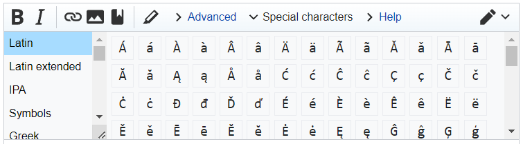 File:Source Editor 2010 toolbar special characters.png