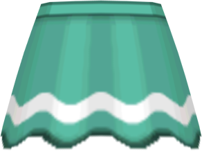 File:SM Bordered Flared Skirt Green f.png