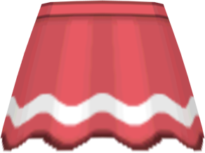 File:SM Bordered Flared Skirt Red f.png