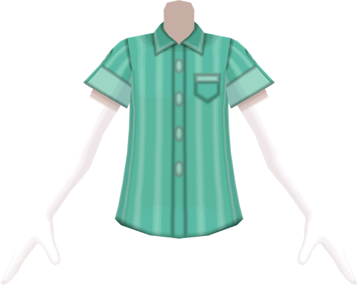 File:SM Pinstripe Collared Shirt Green m.png