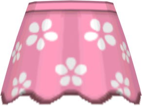 File:SM Flower-Print Flared Skirt Pink f.png