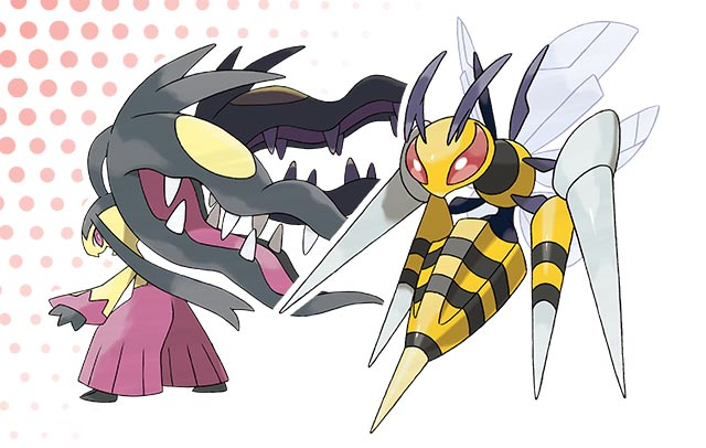 File:Mega Mawile and Beedrill.png