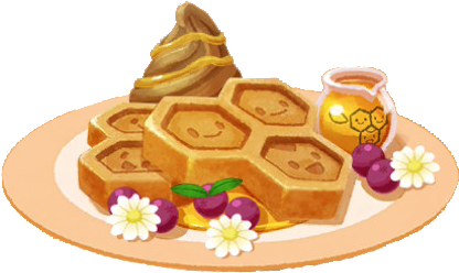 File:Café ReMix Combee Waffles with Honey.png