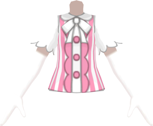 File:SM Striped Ruffled Blouse Pink f.png