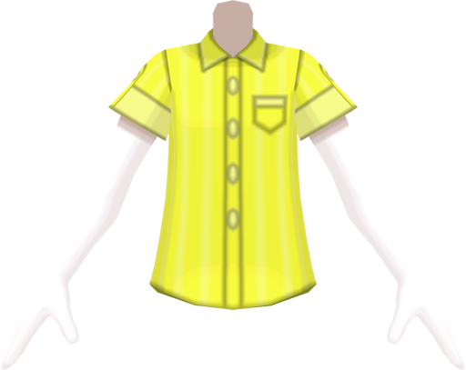File:SM Pinstripe Collared Shirt Yellow m.png