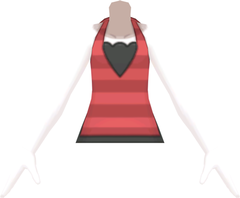 File:SM Striped Halter Top Red f.png