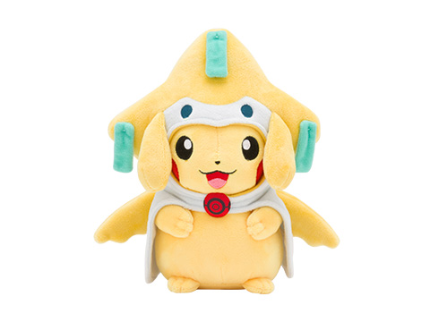 File:Pokémon Center Tohoku reopening Jirachi poncho Pikachu plush.jpg