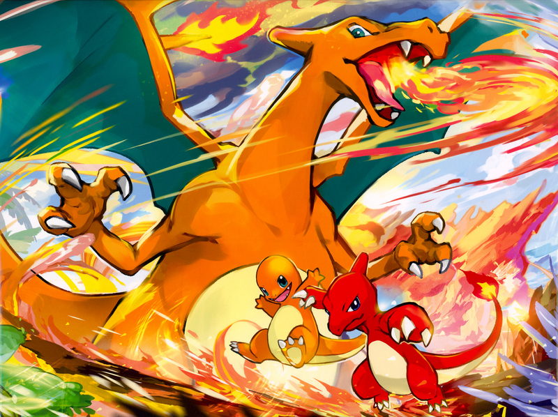 File:Charizard Evolutionary Lineage Art.png
