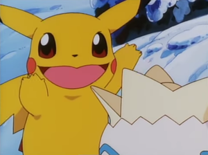 Pikachu imitating Squirtle.png