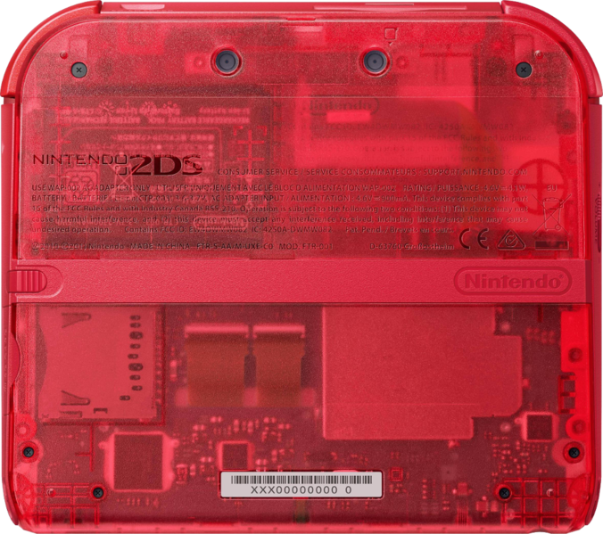 File:Nintendo 2DS Transparent Red Back.png