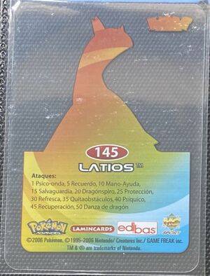 Pokémon Rainbow Lamincards Advanced - back 145.jpg