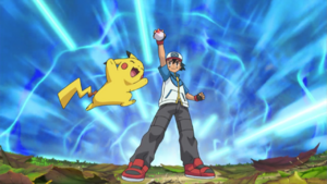 Ash catches Sewaddle.png