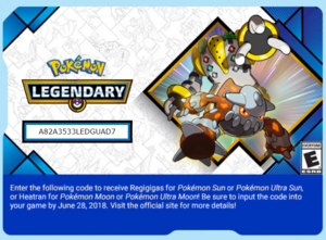 North America Legendary Pokémon Celebration Regigigas and Heatran.png