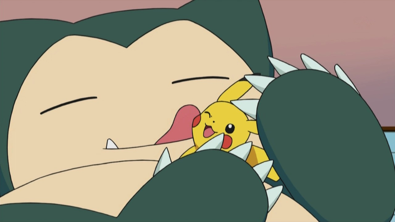 File:Snorlax and Pikachu.png