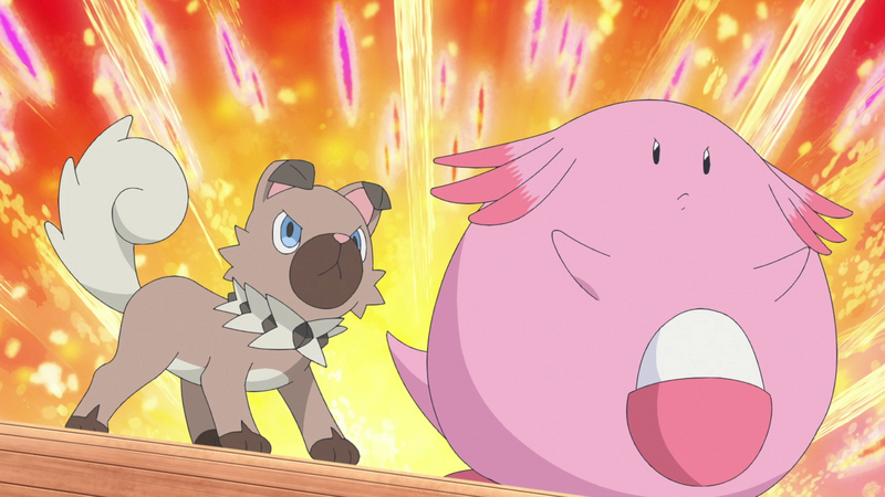 File:Chansey and Rockruff.png