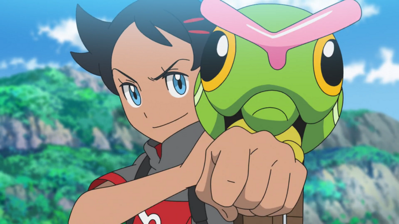 File:Goh and Caterpie.png