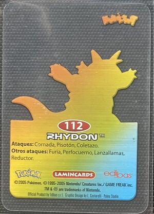 Pokémon Rainbow Lamincards Series 1 - back 112.jpg