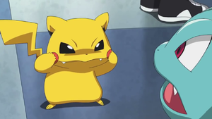 Pikachu imitating Ivysaur.png