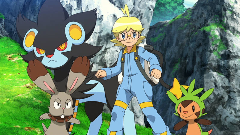 File:Clemont and his Pokémon.png