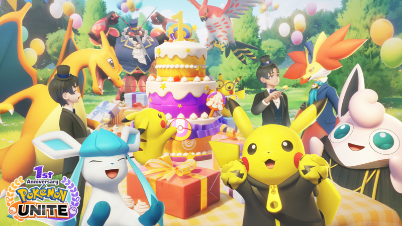 File:Pokémon UNITE 1st Anniversary Artwork 2.png