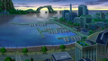 Coumarine City anime harbor.png